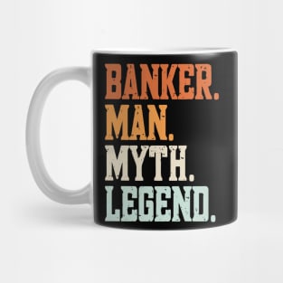 Funny Loan Officer Retro Vintage I'm a Banker legend Mug